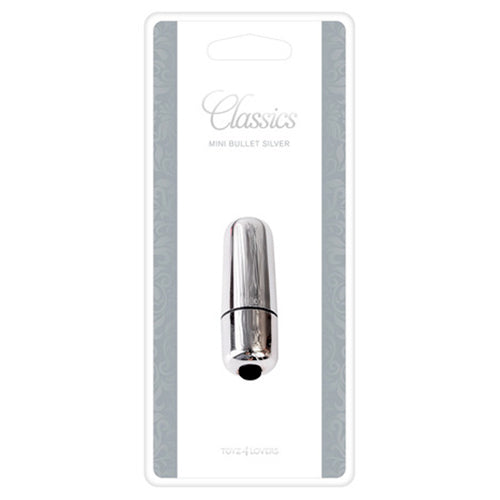 MINI BALA VIBRATÓRIA BULLET PRATEADA - Lust Sexshop