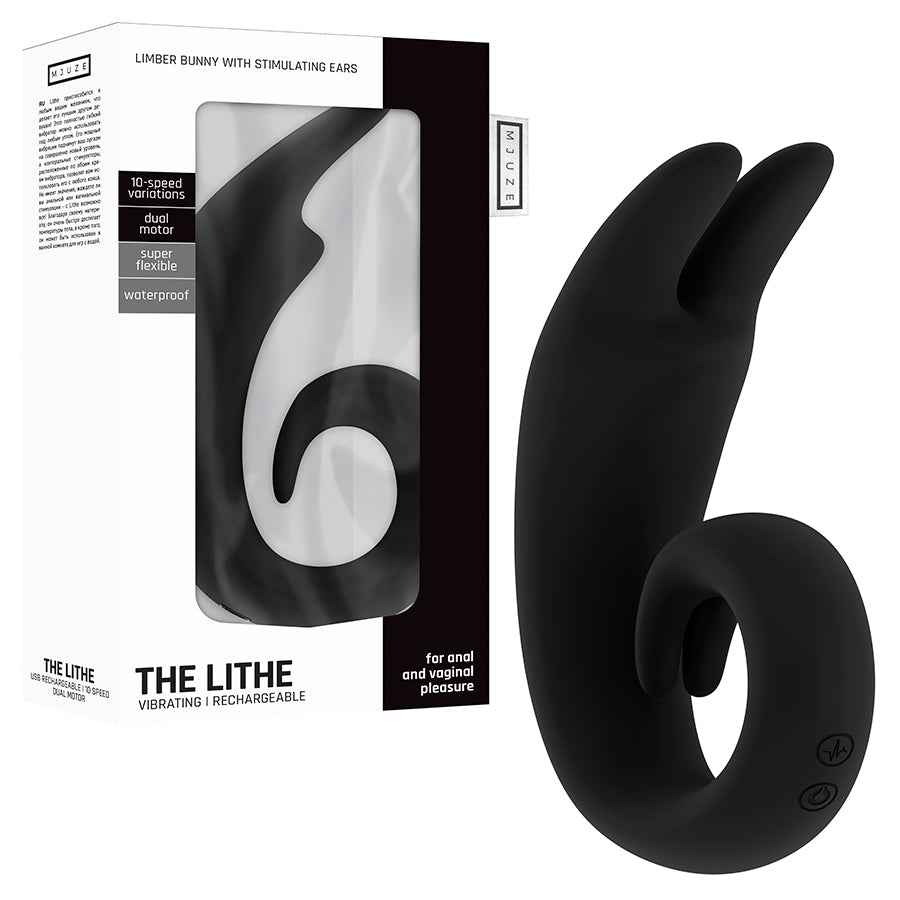 VIBRADOR RECARREGÁVEL THE LITHE PRETO - Lust Sexshop