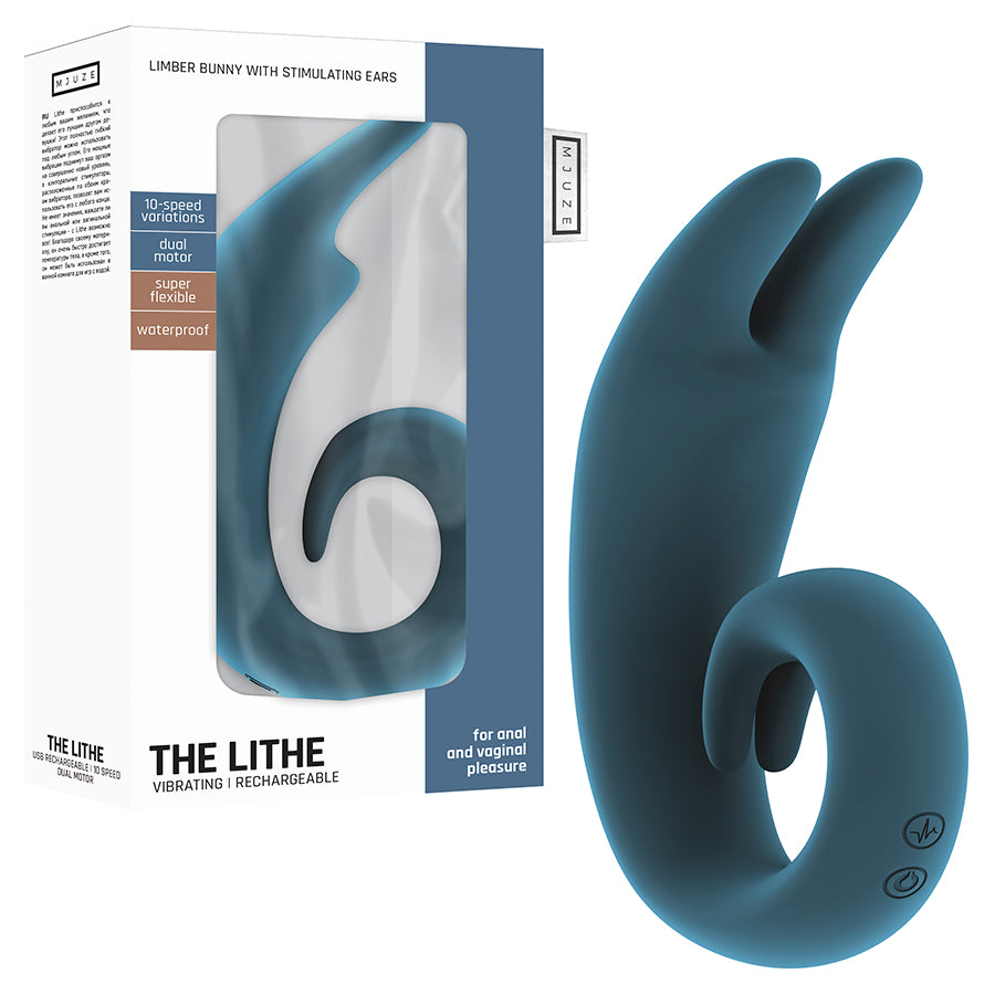 VIBRADOR RECARREGÁVEL THE LITHE AZUL - Lust Sexshop