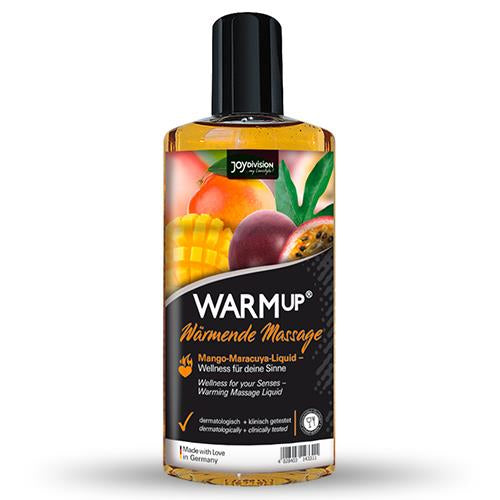 ÓLEO DE MASSAGEM COMESTÍVEL WARMUP MANGA MARACUJÁ 150ML - Lust Sexshop