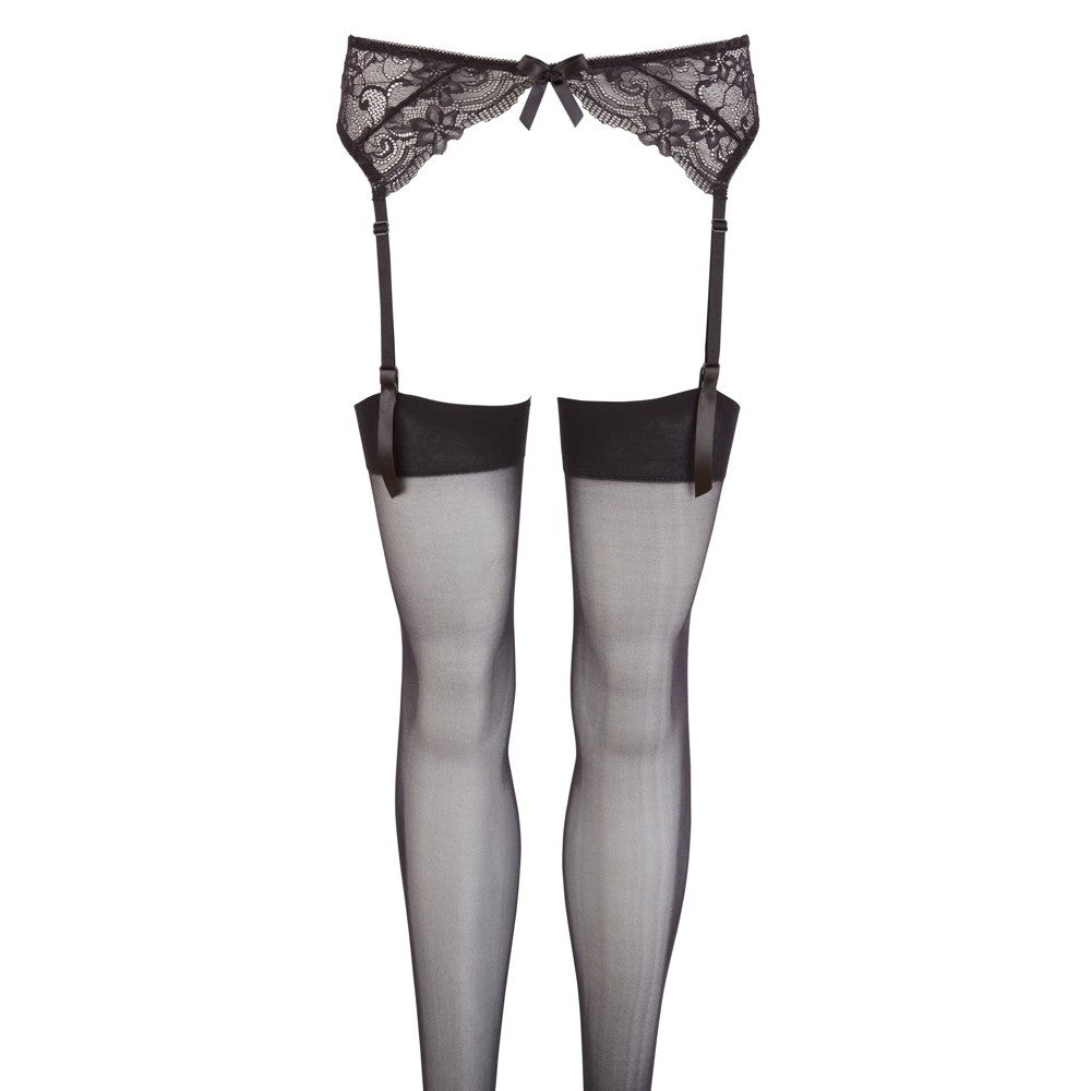 CINTO DE LIGAS EM RENDA PRETO - Lust Sexshop