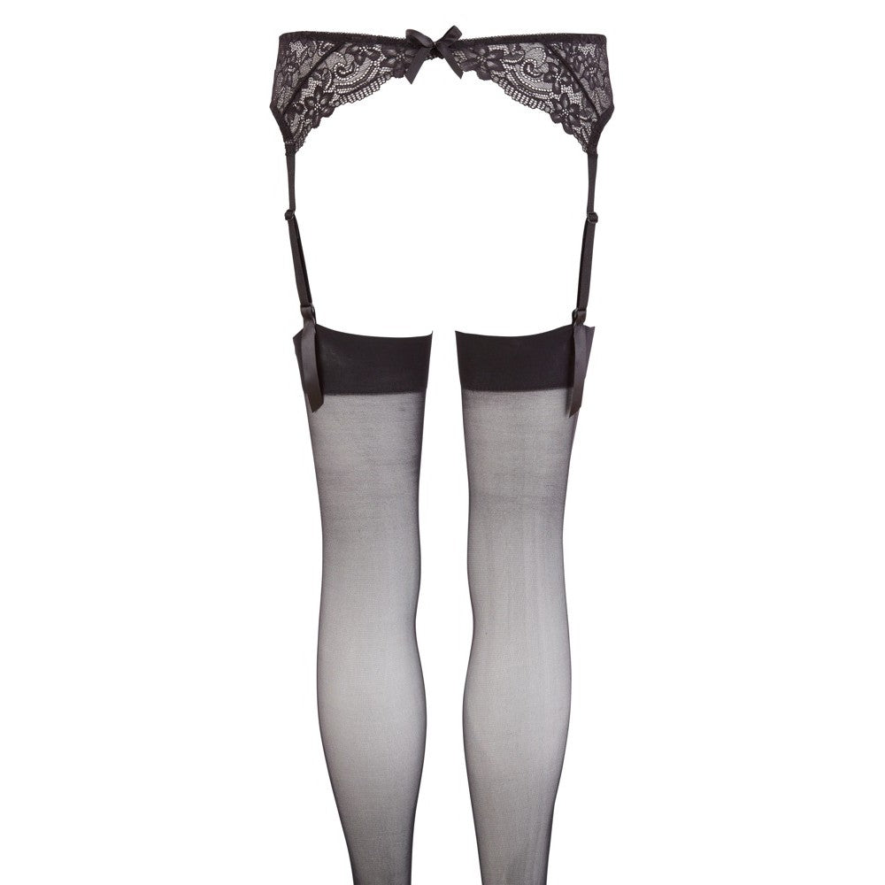 CINTO DE LIGAS EM RENDA PRETO - Lust Sexshop
