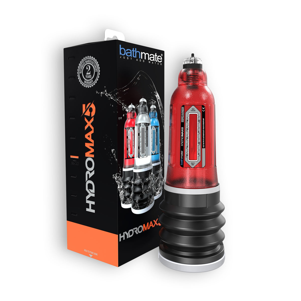 BOMBA PARA O PÉNIS BATHMATE HYDROMAX 5 VERMELHA - Lust Sexshop