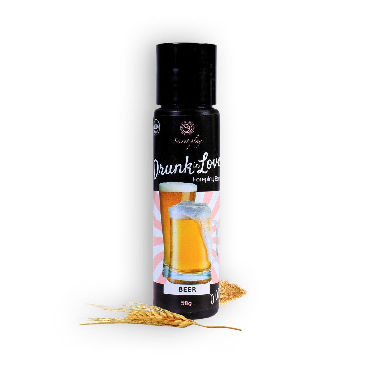 BÁLSAMO LUBRIFICANTE SABOR CERVEJA DRUNK IN LOVE SECRET PLAY 60ML - Lust Sexshop