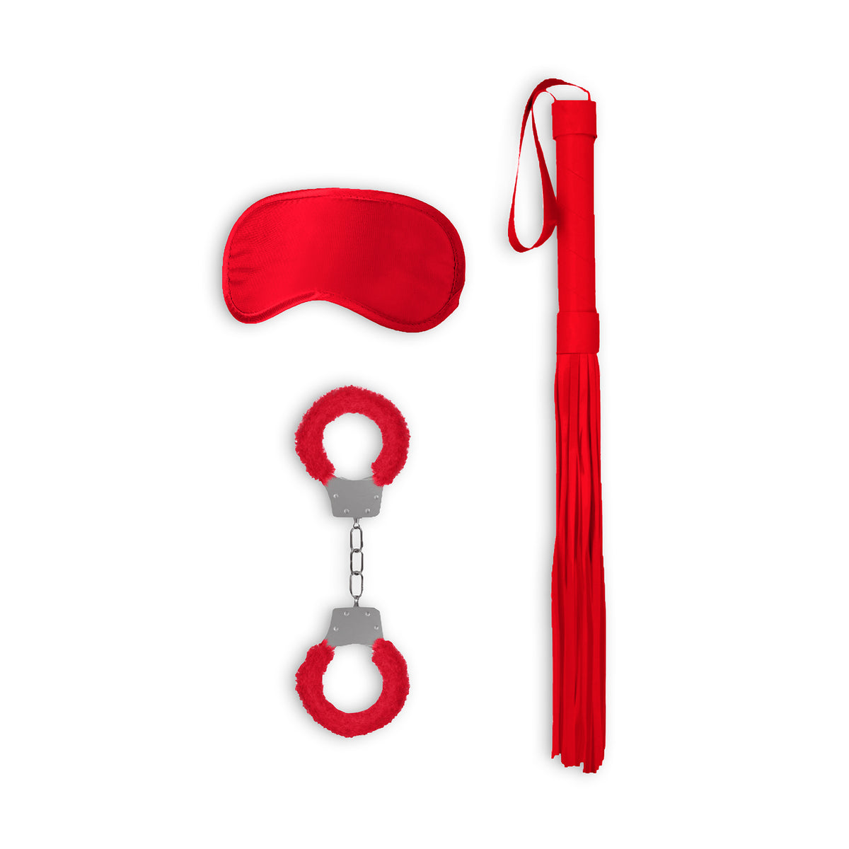 KIT BONDAGE INTRODUTÓRIO 1 VERMELHO OUCH! - Lust Sexshop