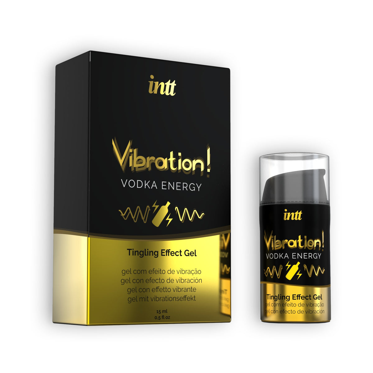 GEL COM VIBRAÇÃO VIBRATION VODKA INTT 15ML - Lust Sexshop