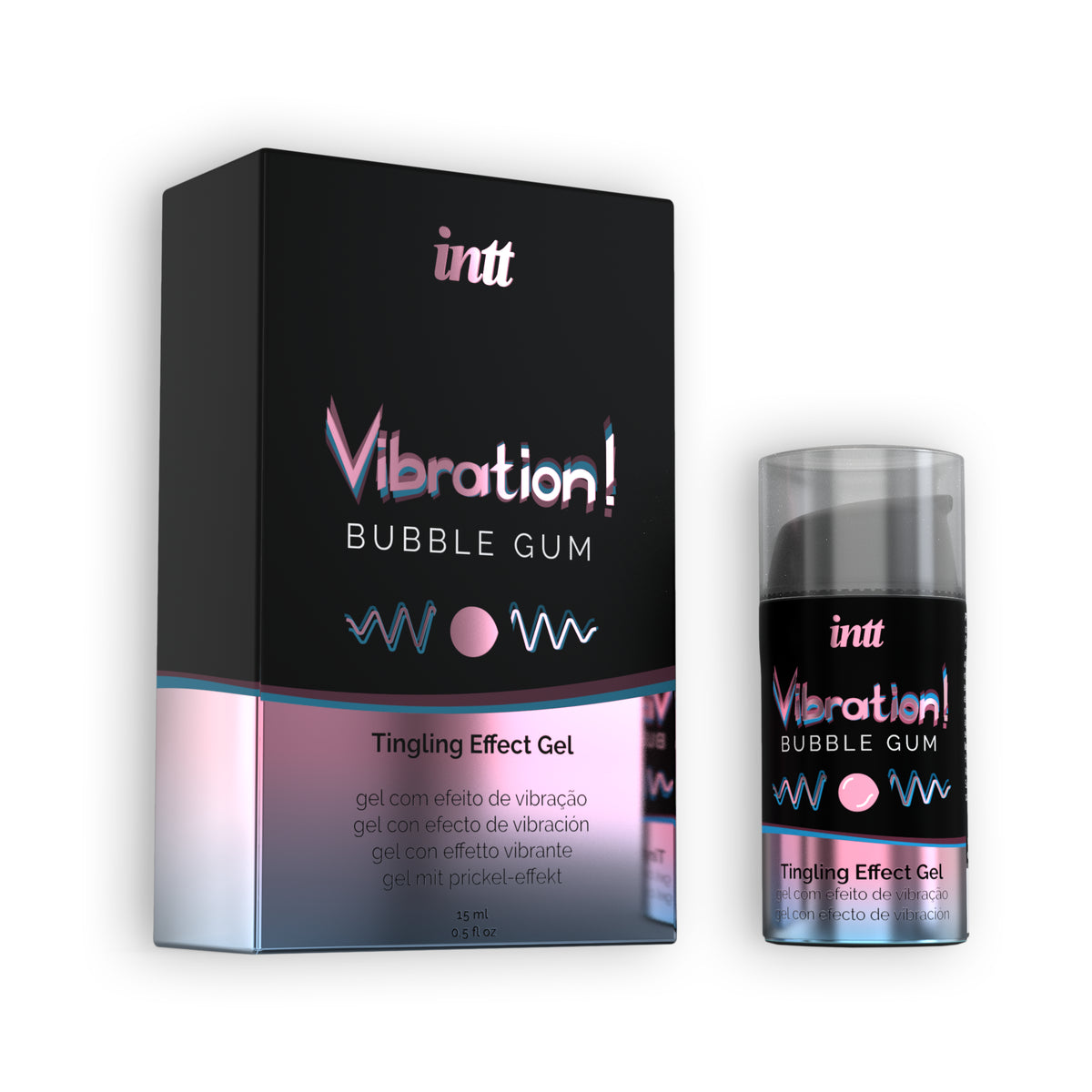 GEL COM VIBRAÇÃO VIBRATION PASTILHA ELÁSTICA INTT 15ML - Lust Sexshop