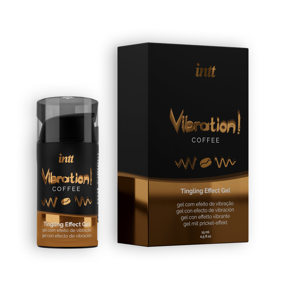 GEL COM VIBRAÇÃO VIBRATION CAFÉ INTT 15ML - Lust Sexshop