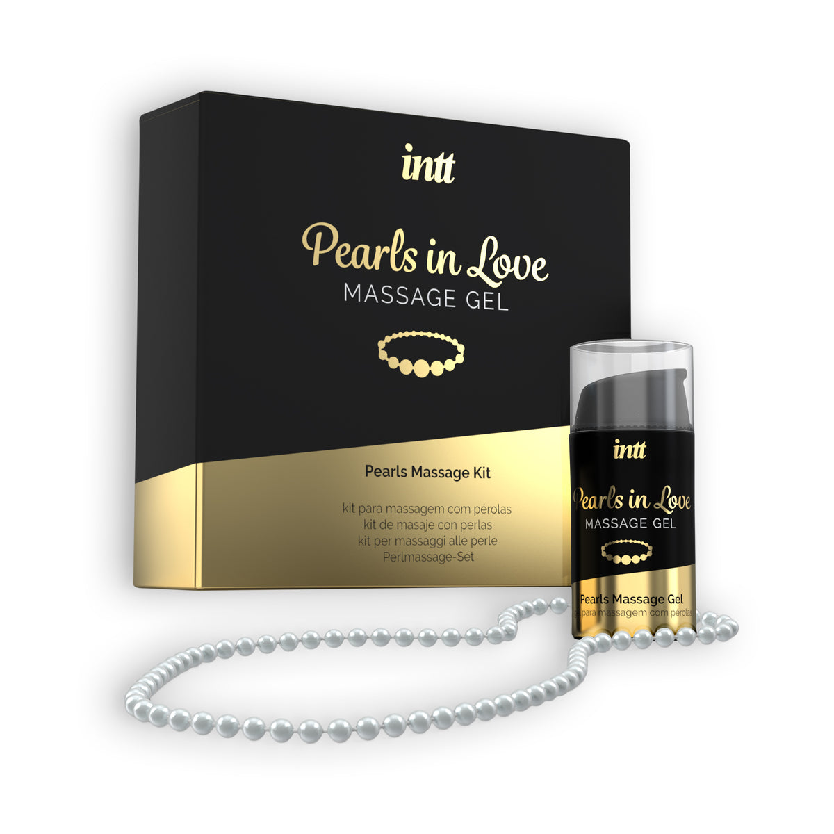 GEL DE MASSAGEM COM COLAR DE PÉROLAS PEARLS IN LOVE INTT 15ML - Lust Sexshop