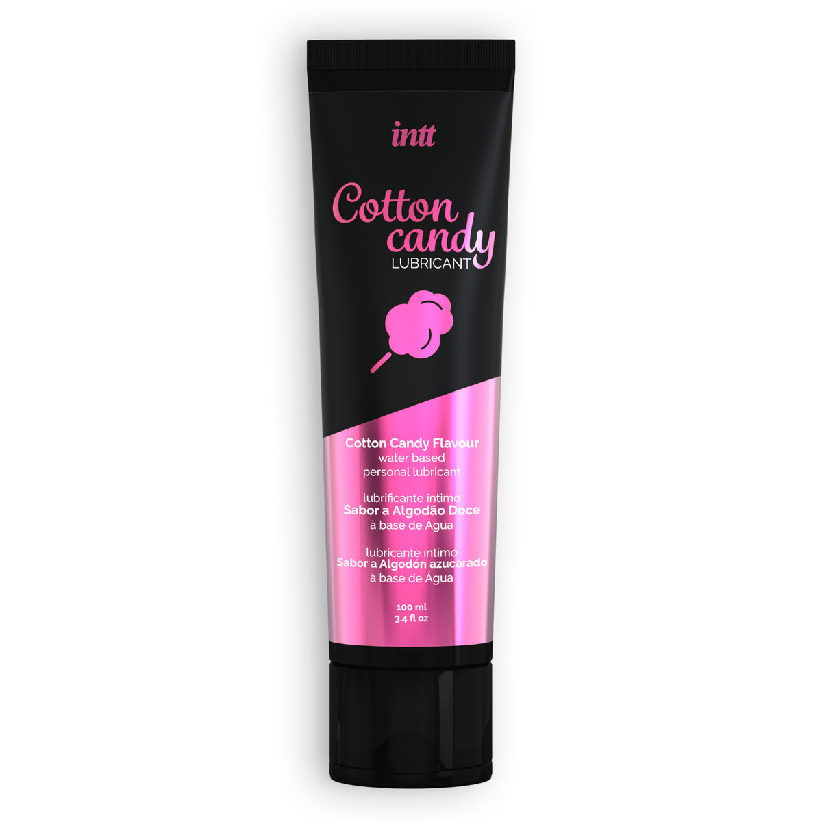 LUBRIFICANTE COM SABOR A ALGODÃO DOCE INTT 100ML - Lust Sexshop