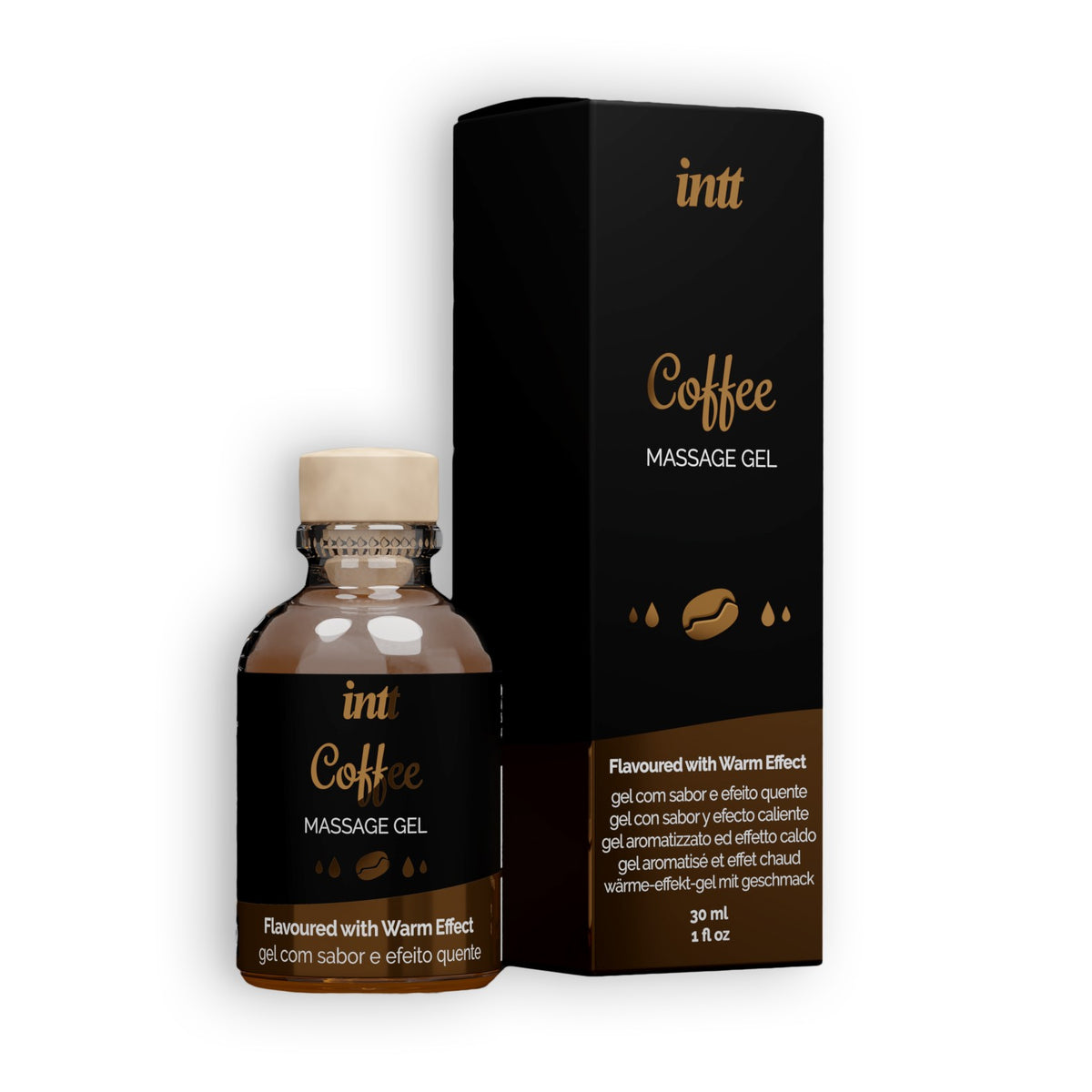 GEL DE MASSAGEM COM SABOR A CAFÉ INTT 30ML - Lust Sexshop