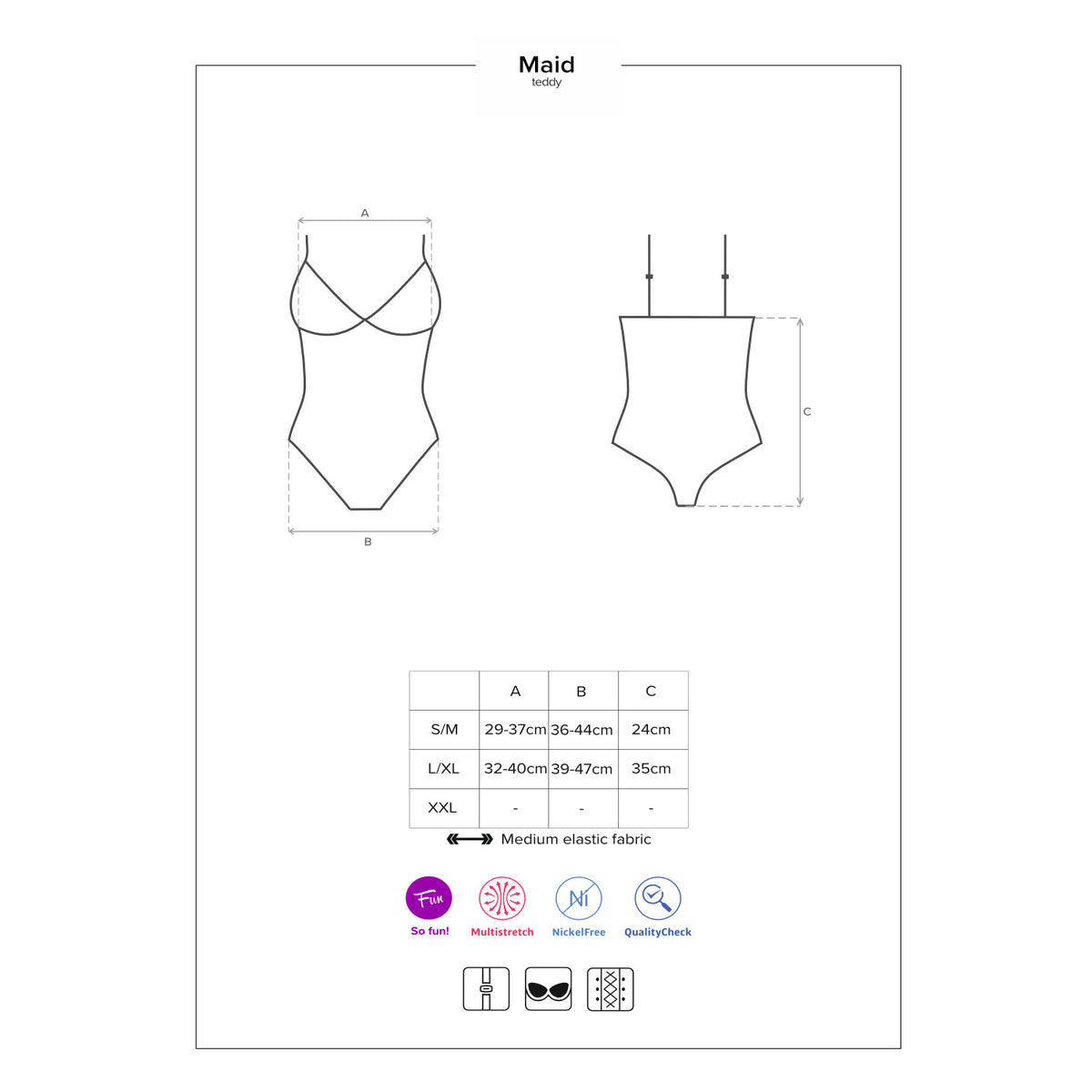 FANTASIA MAID OBSESSIVE AZUL - Lust Sexshop