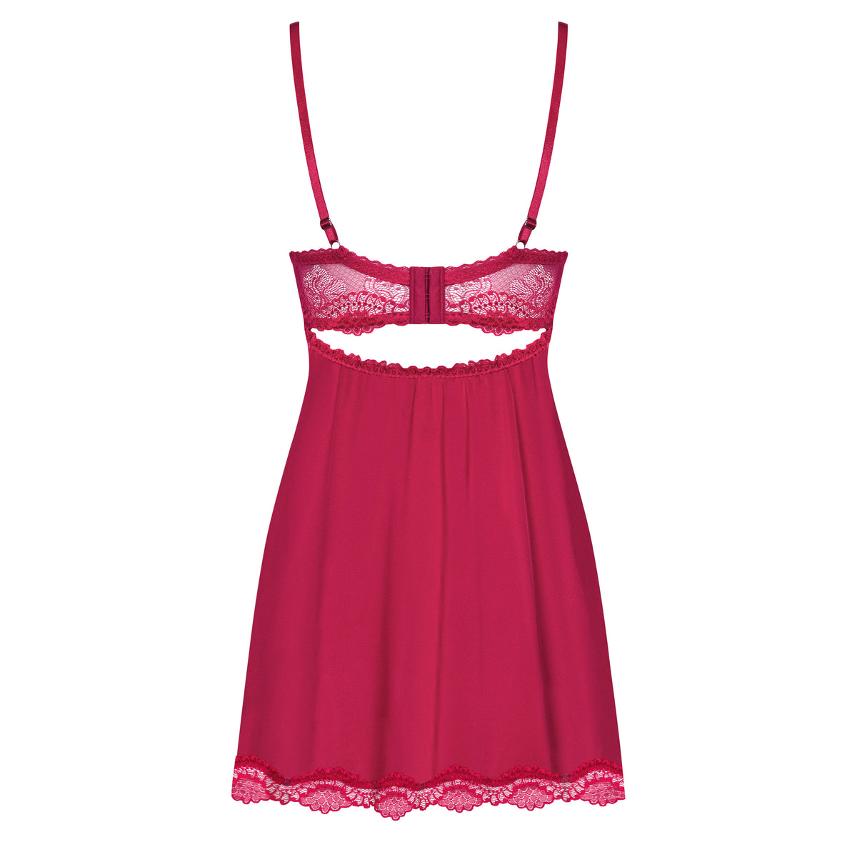 CAMISA DE NOITE E TANGA ROSALYNE OBSESSIVE BORDÔ - Lust Sexshop