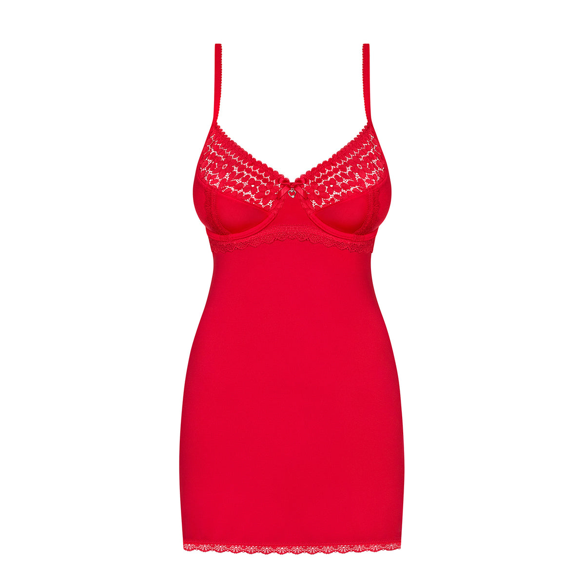 CAMISA DE NOITE E TANGA JOLIEROSE OBSESSIVE VERMELHA - Lust Sexshop