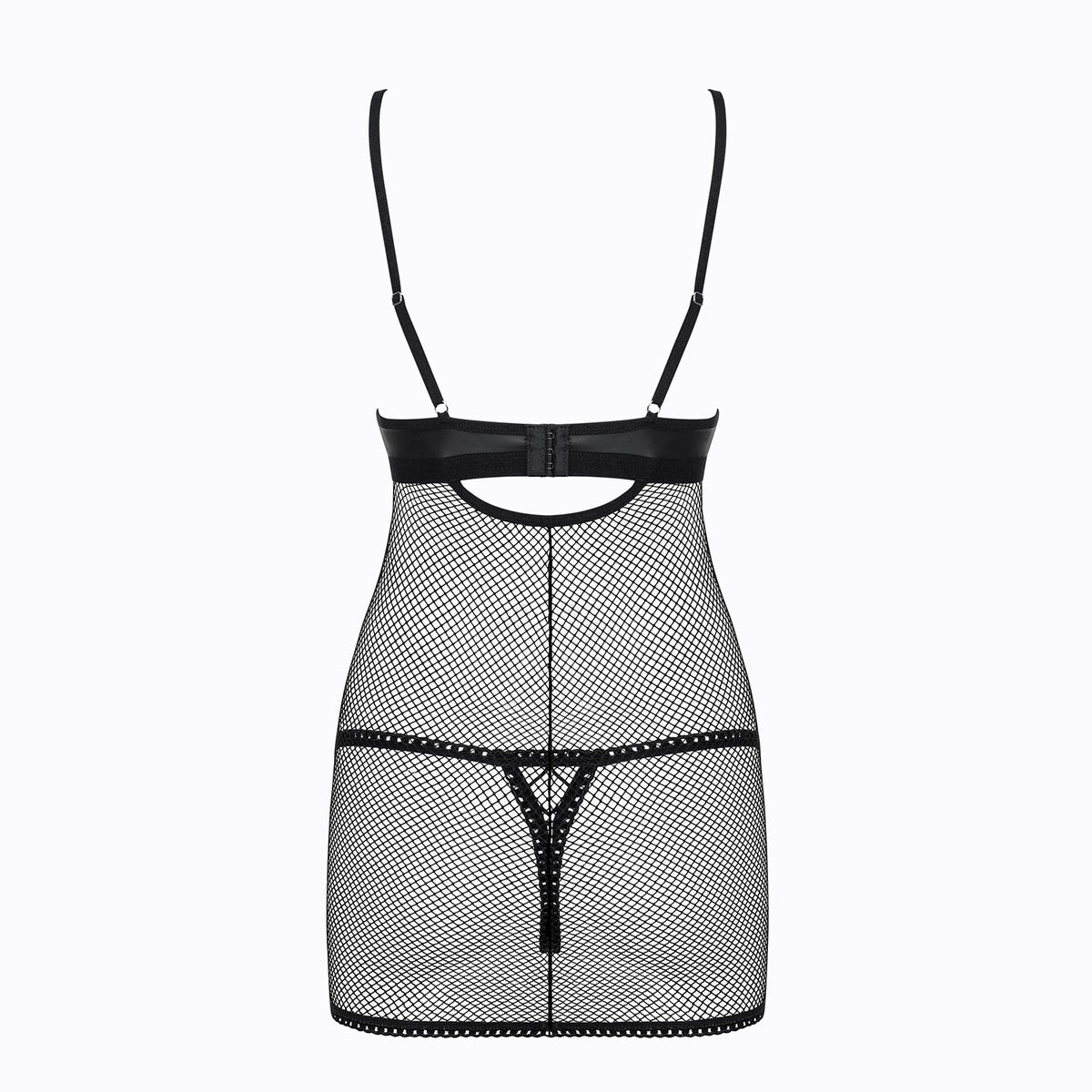 CAMISA DE NOITE E TANGA REDELLA OBSESSIVE PRETA - Lust Sexshop