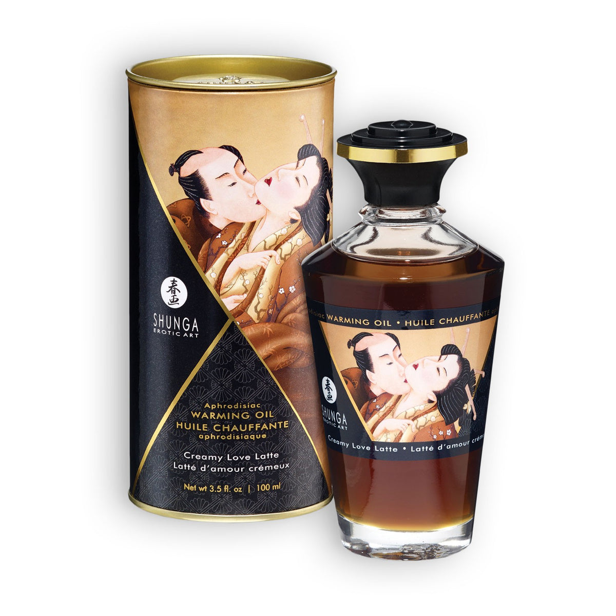 ÓLEO AFRODISÍACO SHUNGA CAFÉ COM LEITE 100ML - Lust Sexshop