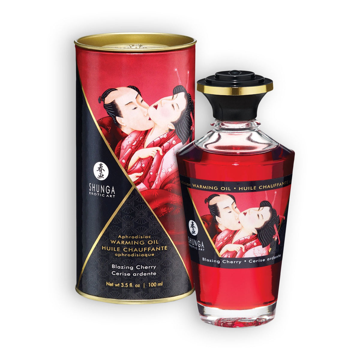 ÓLEO AFRODISÍACO SHUNGA CEREJA 100ML - Lust Sexshop