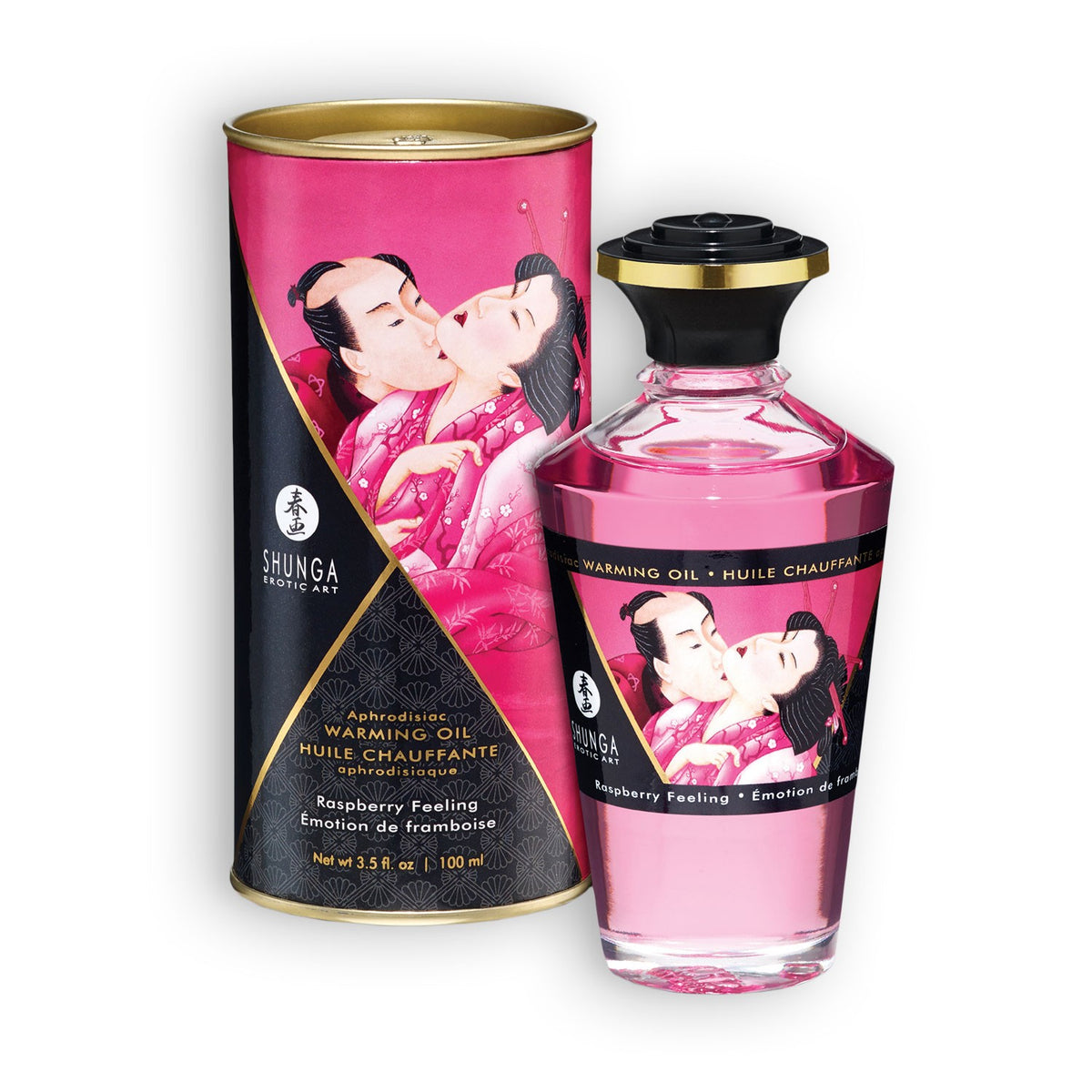 ÓLEO AFRODISÍACO SHUNGA FRAMBOESA 100ML - Lust Sexshop