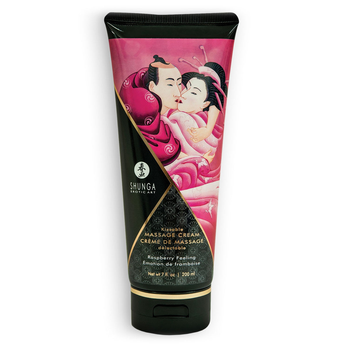 CREME DE MASSAGEM SHUNGA EMOÇÃO DE FRAMBOESA 200ML - Lust Sexshop