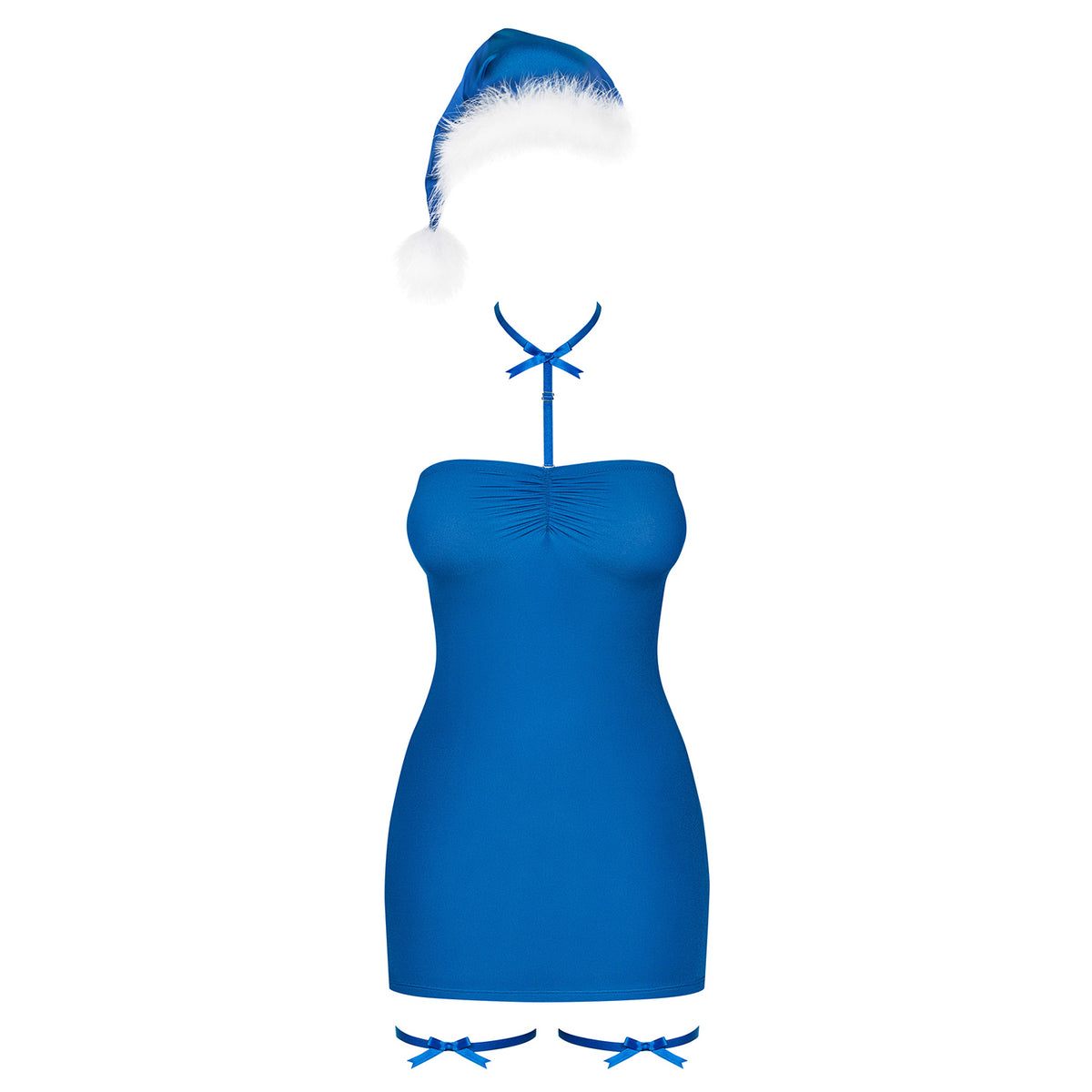 OBSESSIVE KISSMAS RED DRESS BLUE