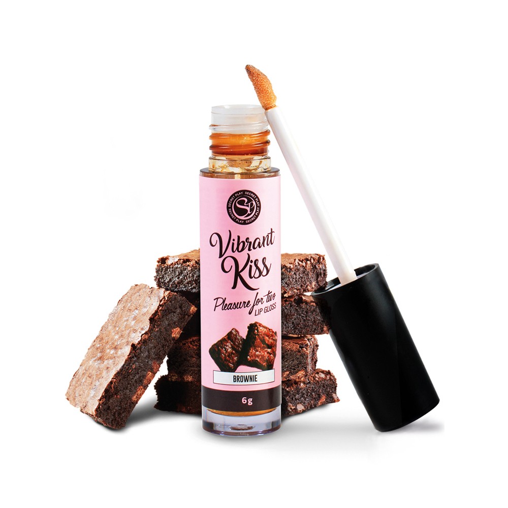 LIP GLOSS DE BROWNIE VIBRANT KISS 6GR - Lust Sexshop