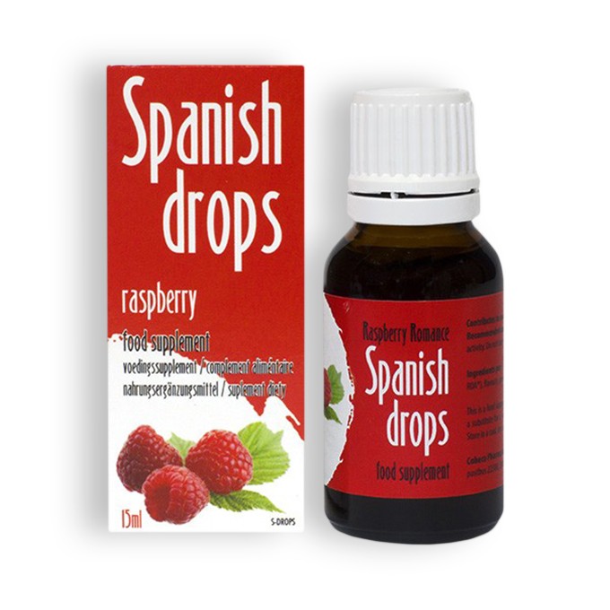 GOTAS SPANISH DROPS FRAMBOESA 15ML - Lust Sexshop
