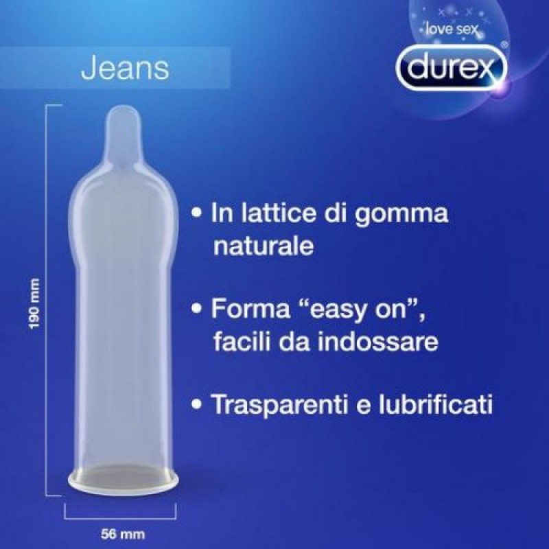 PRESERVATIVOS DUREX JEANS 6 UNIDADES - Lust Sexshop
