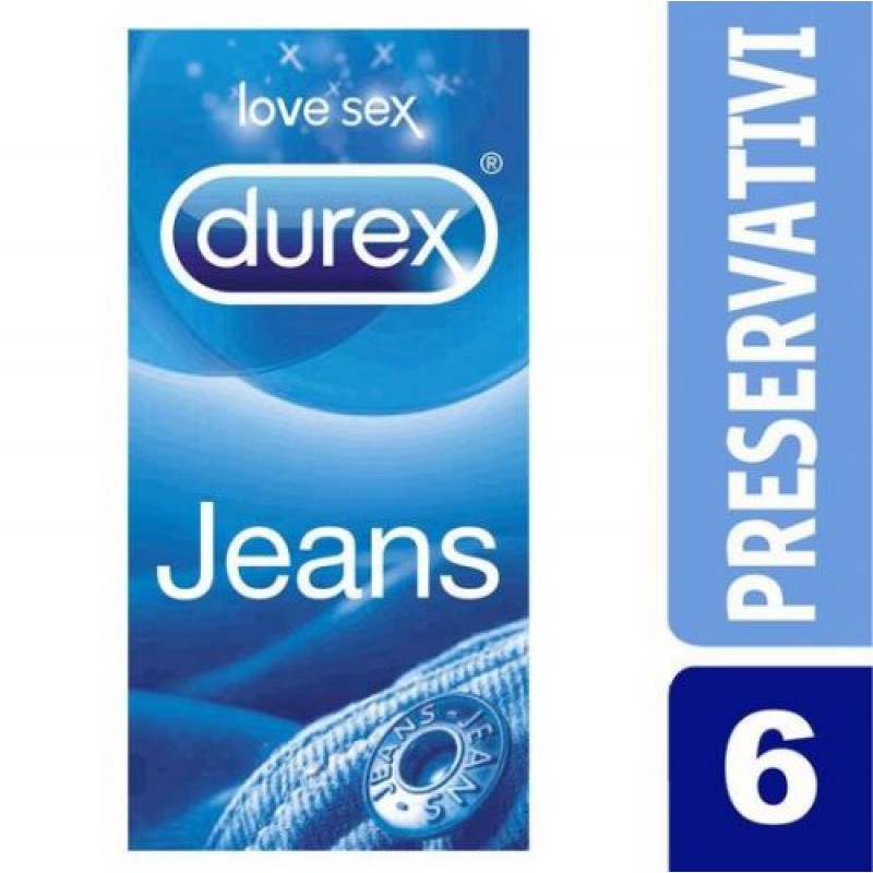 PRESERVATIVOS DUREX JEANS 6 UNIDADES - Lust Sexshop