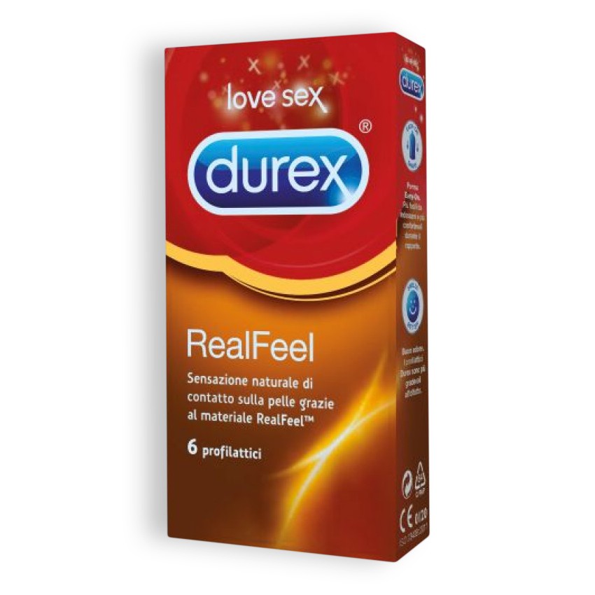 PRESERVATIVOS DUREX REAL FEEL 6 UNIDADES - Lust Sexshop