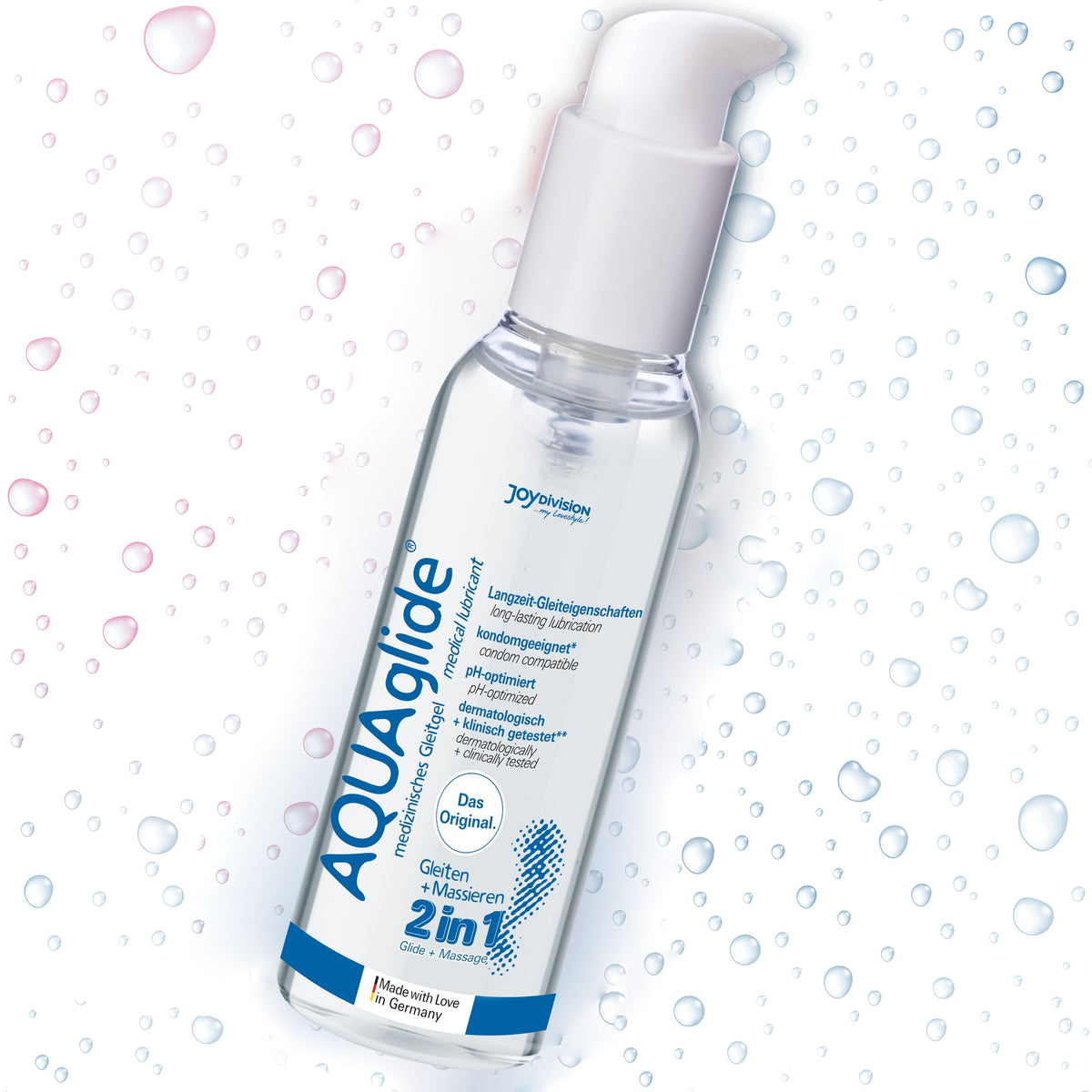 LUBRIFICANTE AQUAGLIDE 2 EM 1 125ML - Lust Sexshop
