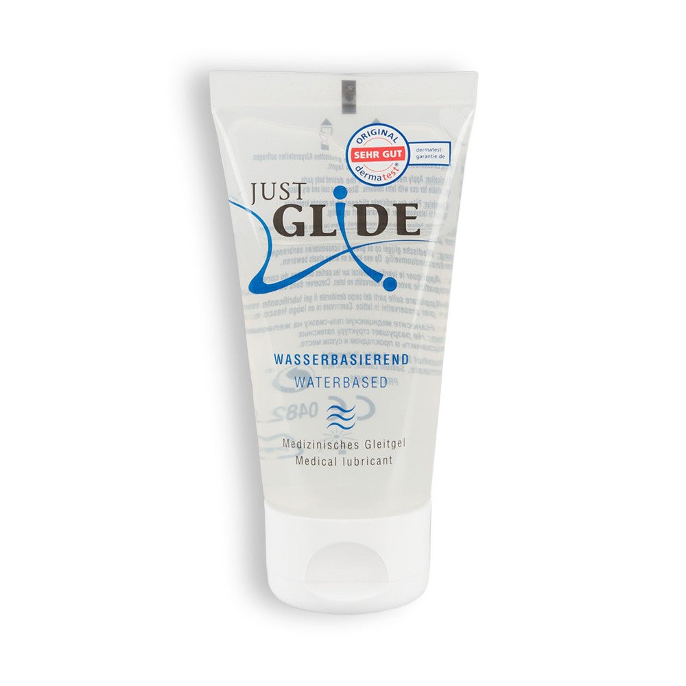LUBRIFICANTE À BASE DE ÁGUA JUST GLIDE 50ML - Lust Sexshop