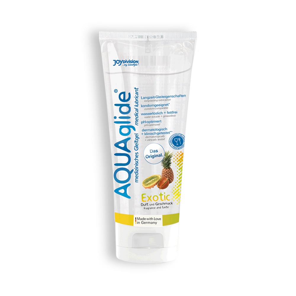 LUBRIFICANTE AQUAGLIDE FRUTOS EXÓTICOS 100ML - Lust Sexshop