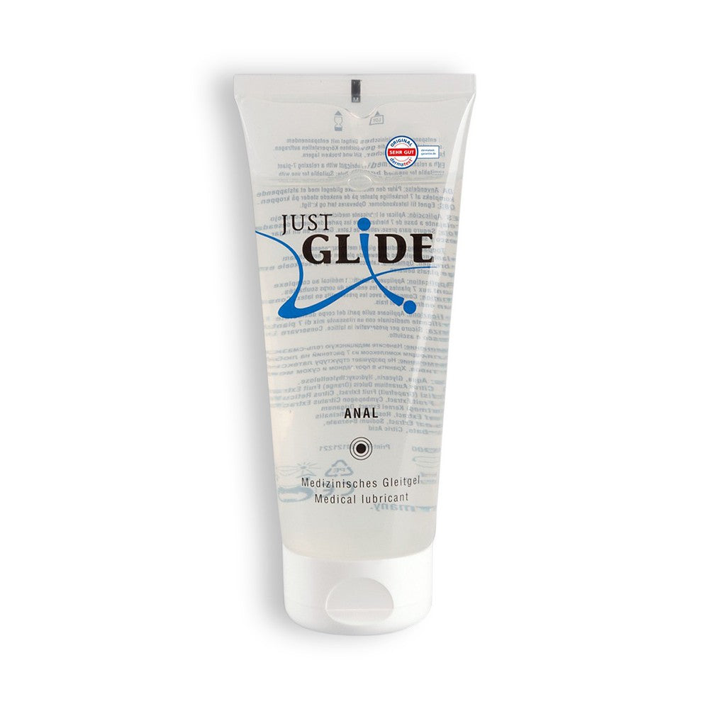 LUBRIFICANTE À BASE DE ÁGUA JUST GLIDE ANAL 200ML - Lust Sexshop