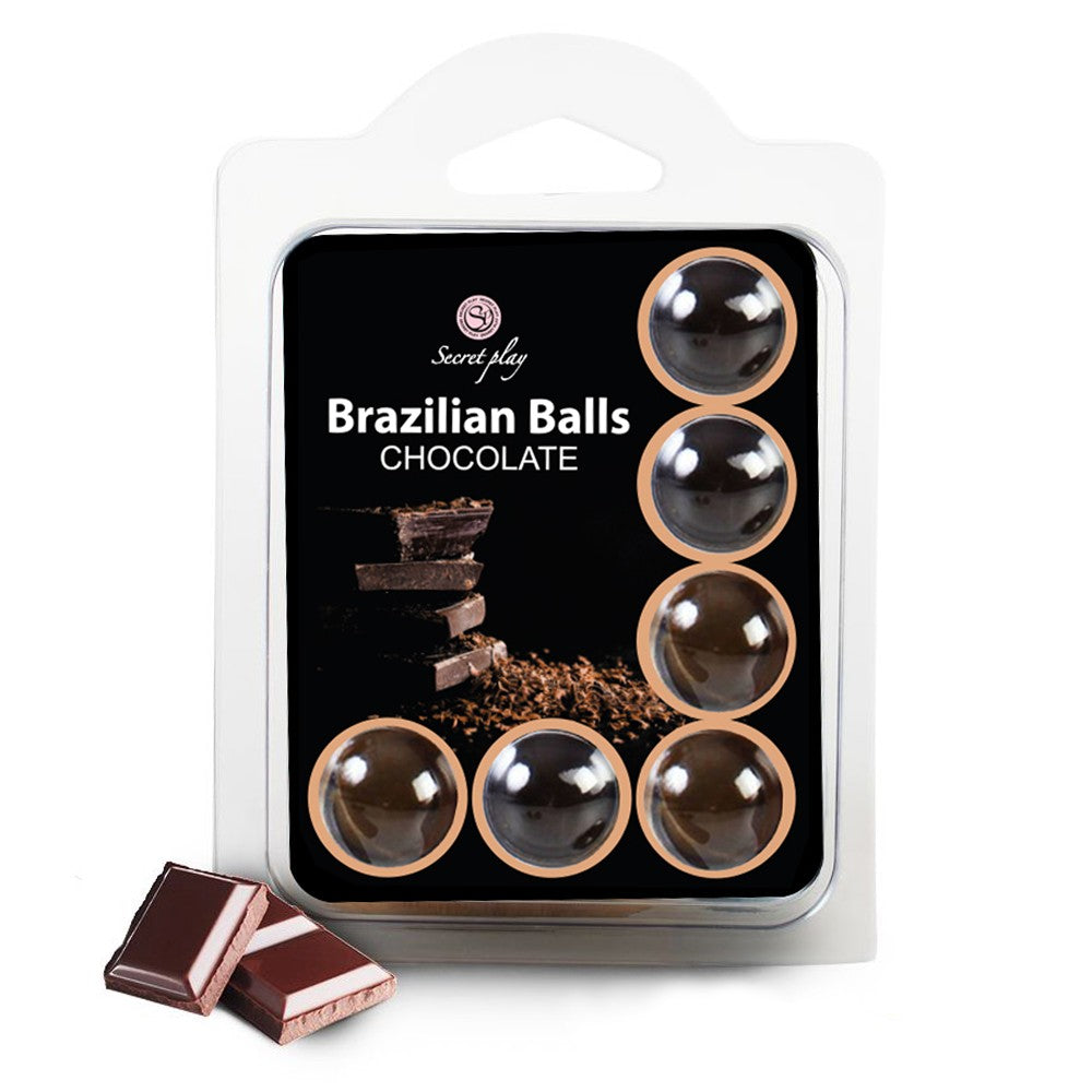 BOLAS LUBRICANTES BESABLES BRAZILIAN BALLS SABOR A CHOCOLATE 6 X 4GR