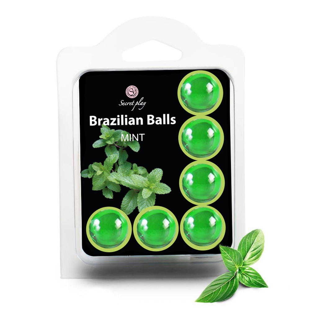 KISSABLE LUBRICANT BALLS MINT FLAVOUR 6 X 4GR