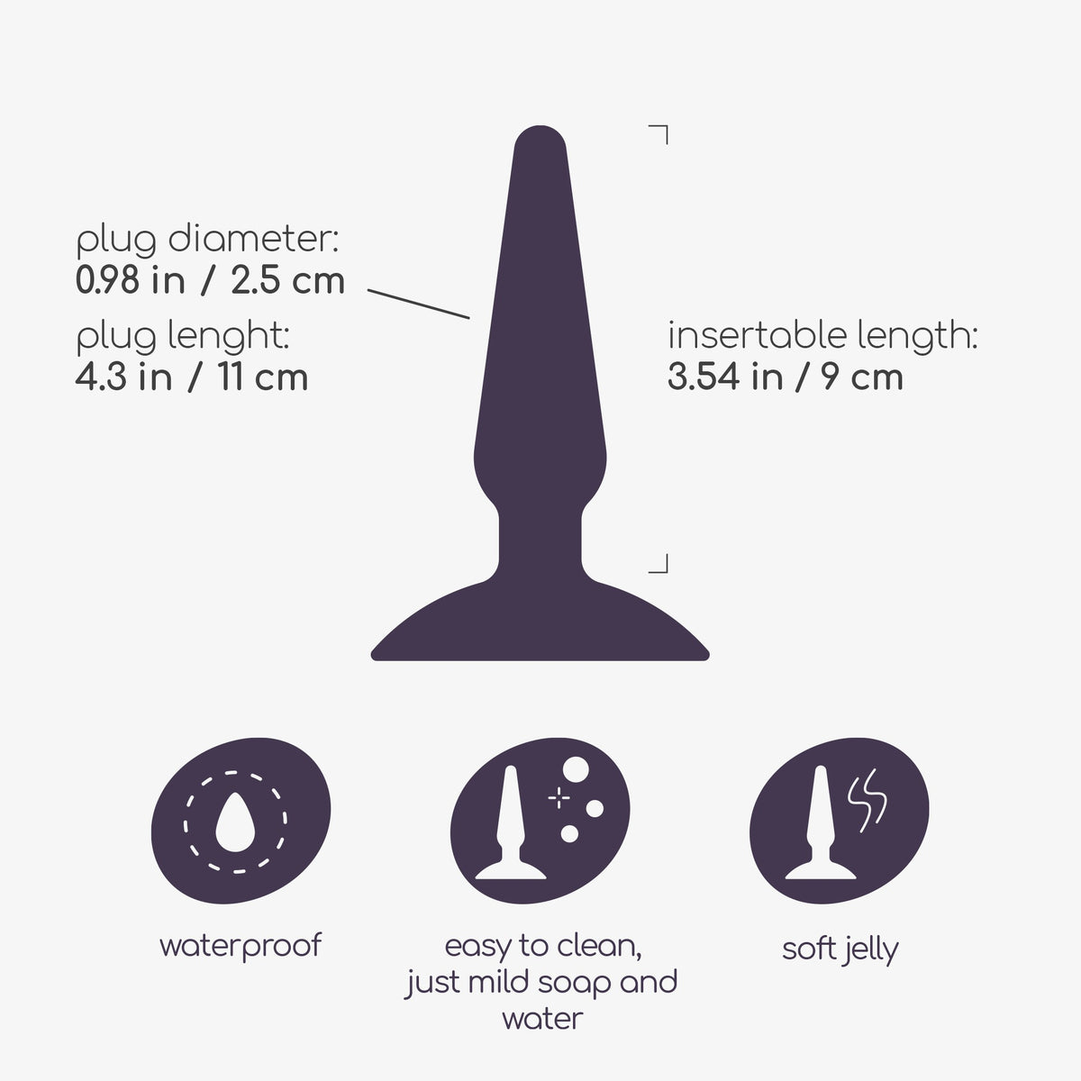 PLUG ANAL JOLLY PLUG PRETO CRUSHIOUS