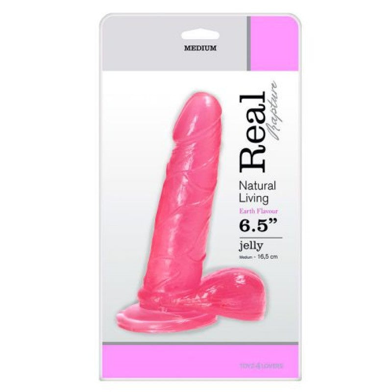 DILDO REAL RAPTURE EARTH FLAVOUR 6.5'' ROSA - Lust Sexshop