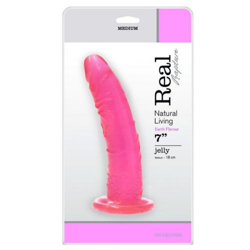 DILDO REAL RAPTURE EARTH FLAVOUR 7'' ROSA - Lust Sexshop