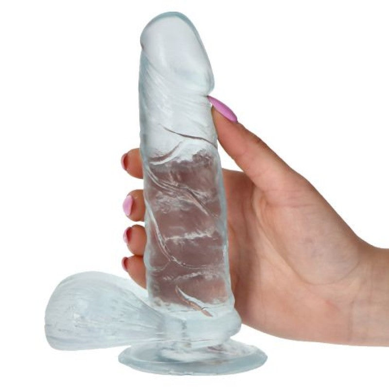 DILDO REAL RAPTURE EARTH FLAVOUR 6.5'' TRANSPARENTE - Lust Sexshop
