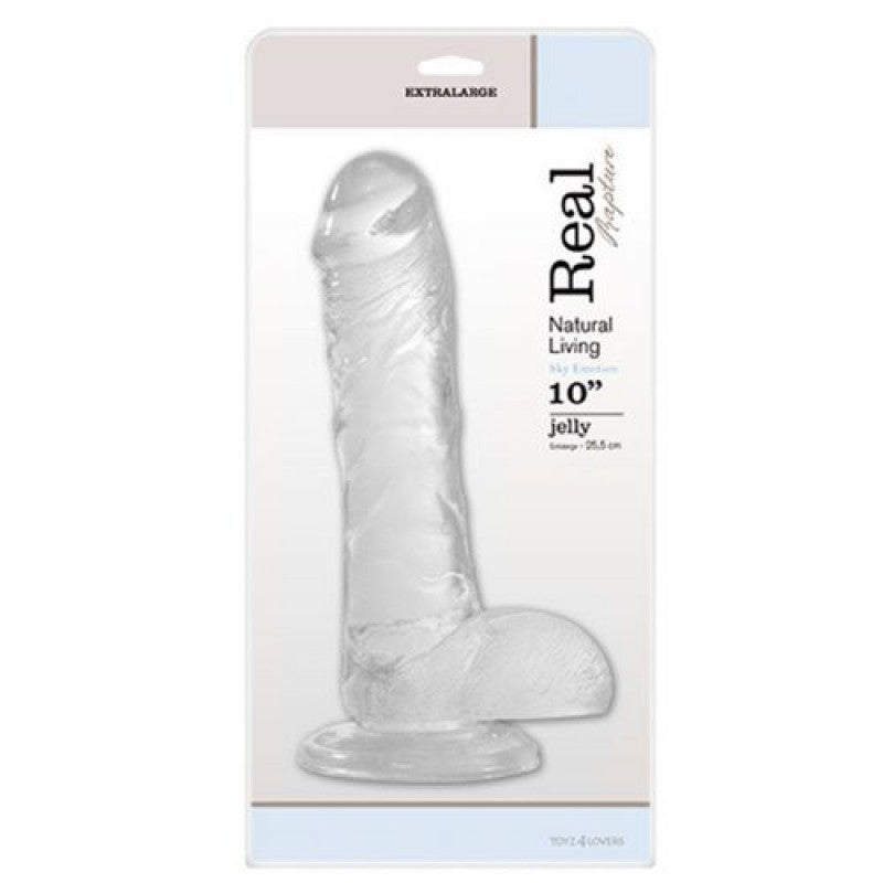 DILDO REAL RAPTURE SKY EMOTION 10'' TRANSPARENTE - Lust Sexshop