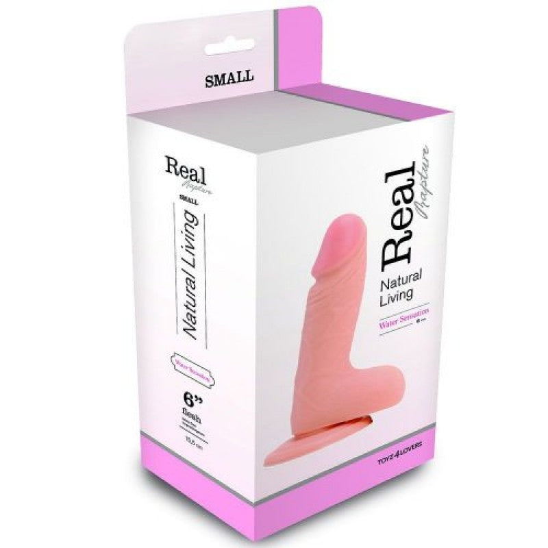 DILDO REALÍSTICO REAL RAPTURE WATER SENSATIONS 6'' BRANCO - Lust Sexshop