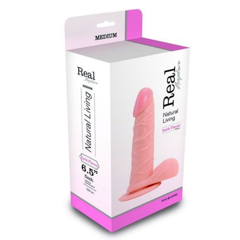 DILDO REALÍSTICO REAL RAPTURE EARTH FLAVOUR 6.5'' BRANCO - Lust Sexshop