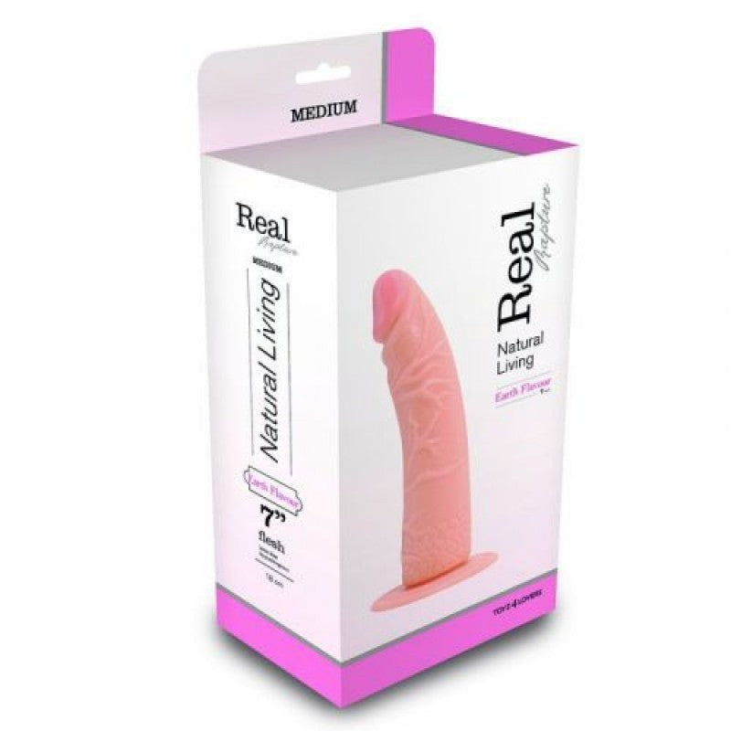 DILDO REALÍSTICO REAL RAPTURE EARTH FLAVOUR 7'' BRANCO - Lust Sexshop