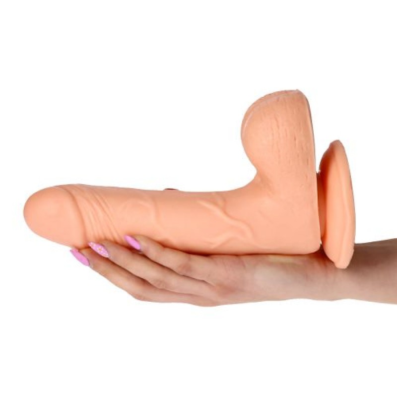 VIBRADOR REALÍSTICO REAL RAPTURE FIRE PASSION 8'' BRANCO - Lust Sexshop