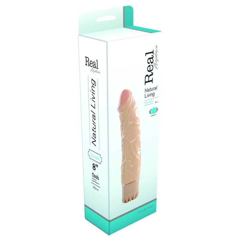 VIBRADOR REALÍSTICO REAL RAPTURE TORNADO 8'' - Lust Sexshop