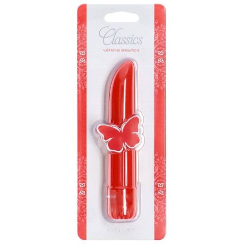 VIBRADOR CLASSICS VERMELHO PEQUENO - Lust Sexshop