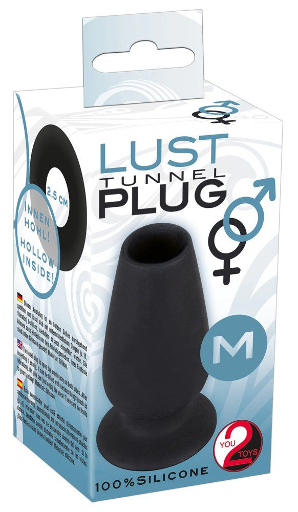 PLUG ANAL EM SILICONE LUST TUNNEL - Lust Sexshop