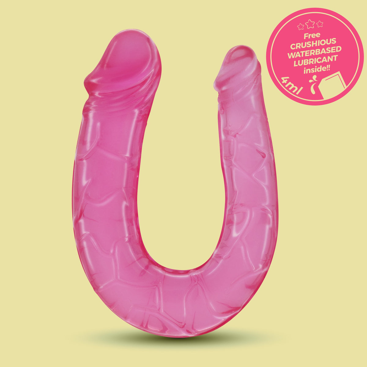 DILDO DUPLO DOUBLE TROUBLE CRUSHIOUS ROSA - Lust Sexshop