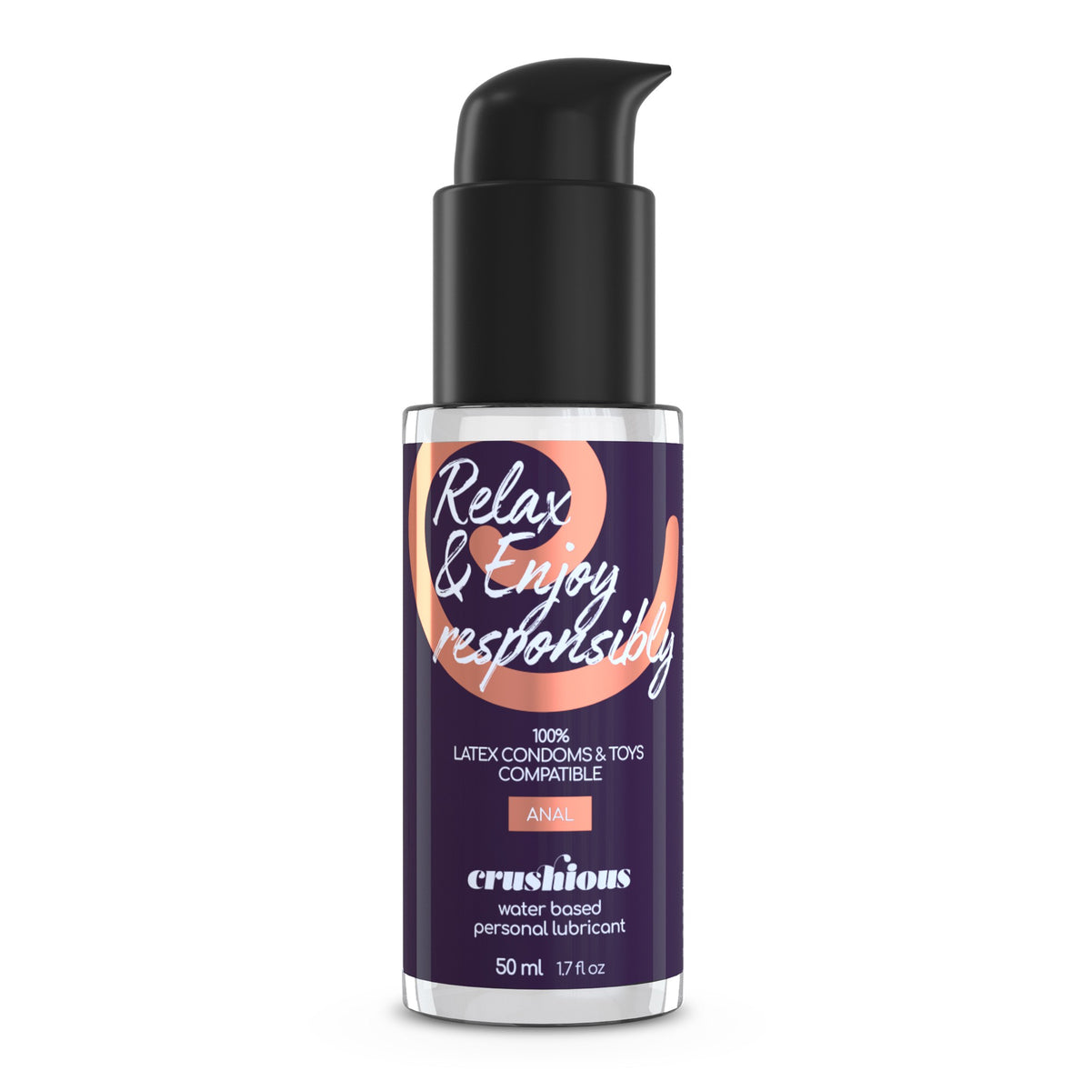 DEEP DIVER DILDO DUPLO COM LUBRIFICANTE ANAL 50ML CRUSHIOUS ROSA - Lust Sexshop