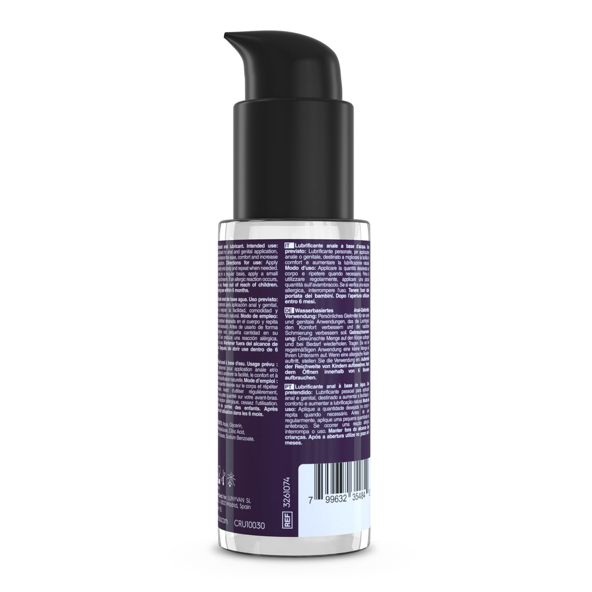 DEEP DIVER DILDO DUPLO COM LUBRIFICANTE ANAL 50ML CRUSHIOUS ROXO - Lust Sexshop